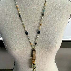 2 necklaces made with semi precious stones. Each necklace is sold separately.
